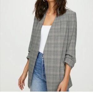 ARITZIA BABATON Power Blazer Plaid